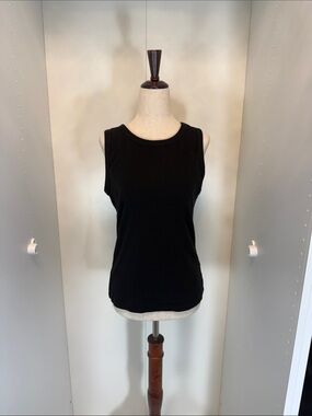 Sonoma Black Sleeveless Crewneck Tank - Women